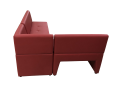 Фото 4: Угловой диван «Ритм», экокожа Pegaso, красный