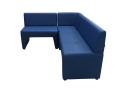 Фото 2: Угловой диван «Ритм», экокожа Pegaso, синий