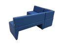 Фото 3: Угловой диван «Ритм», экокожа Pegaso, синий