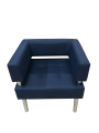 Фото 1: Кресло «Сатурн», экокожа Pegaso, темно-синее
