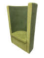 Фото 1: Кресло «Трон», ткань Velvet, салатово-зеленое