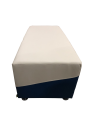 Фото 2: Банкетка «Фригг», экокожа Pegaso, бело-синий